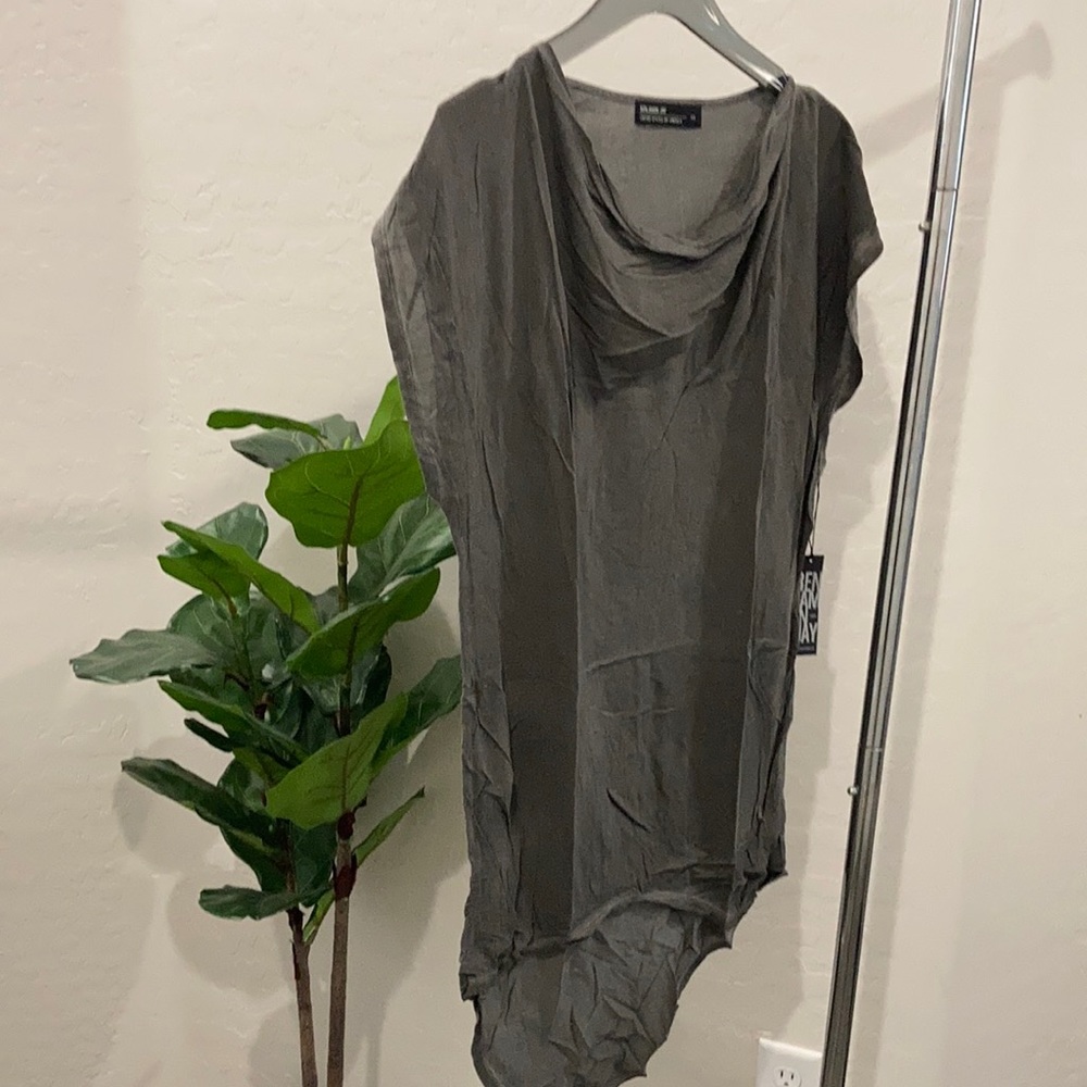 Benjamin Jay Black Long Grey Shirt